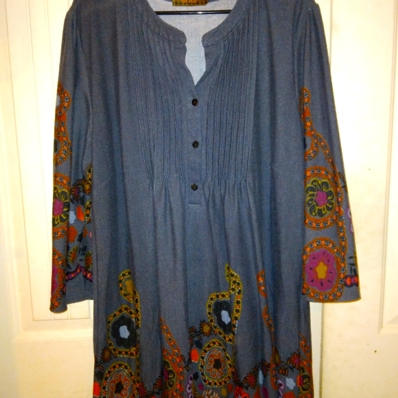 Tunic Blouse Brand Ice Silk - Picture 1 of 2